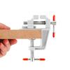 Small Jewelers Hobby Clamp On Table Flat Pliers Tool Vice Bench Vise Muliti-Funcational 3.5&Quot Aluminum Miniature