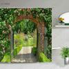 3D European Rural Town Street Landscape Printing Shower Curtain For Bathroom Curtains Waterproof Polyester Home Decor With Hooks