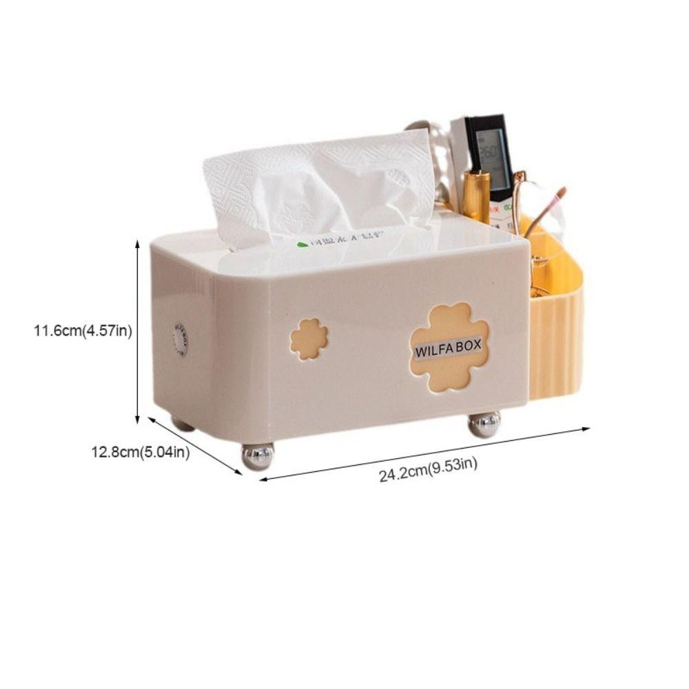 Large Capacity Desktop Storage Box Space Saving Napkin Dispenser Creative Tissue Box  Office
