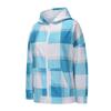 Women's Fashion Fall And Winter Plush Tweed Hooded Jacket Zipper Warm Top