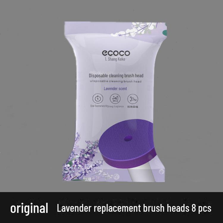 An der Wand montierte Einweg-Toilettenbürste – Doppeltrommel, keine toten Winkel, Badezimmer-Reinigungswerkzeug