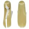 Wig Cosplay Wig Set: Wig, Wig Stand, Wig Net, 3-Piece Set (Gold)