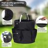 1Pc Portable Foldable Picnic Basket, Garden Tool Basket, Outdoor Handheld Basket, Travel Storage Toiletry Bag, Garden Storage Basket, Holiday Gift