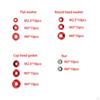 125 Pieces Washers Gasket Round Head Universal Colorful CNC Aluminum Alloy Countersunk with