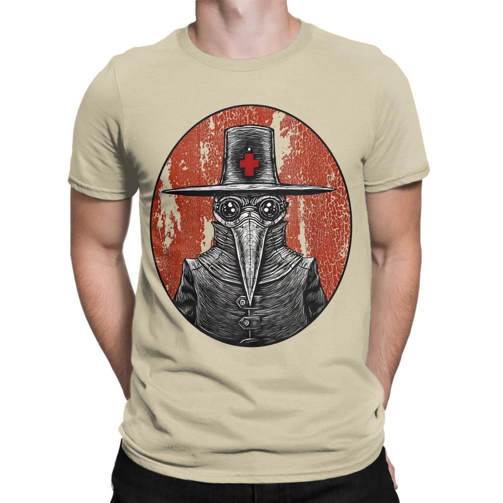 Retro Pointy Nose Plague Novelty Graphic 100 Cotton Tshirt Depeche Band Mode Tops Tees For Unisex
