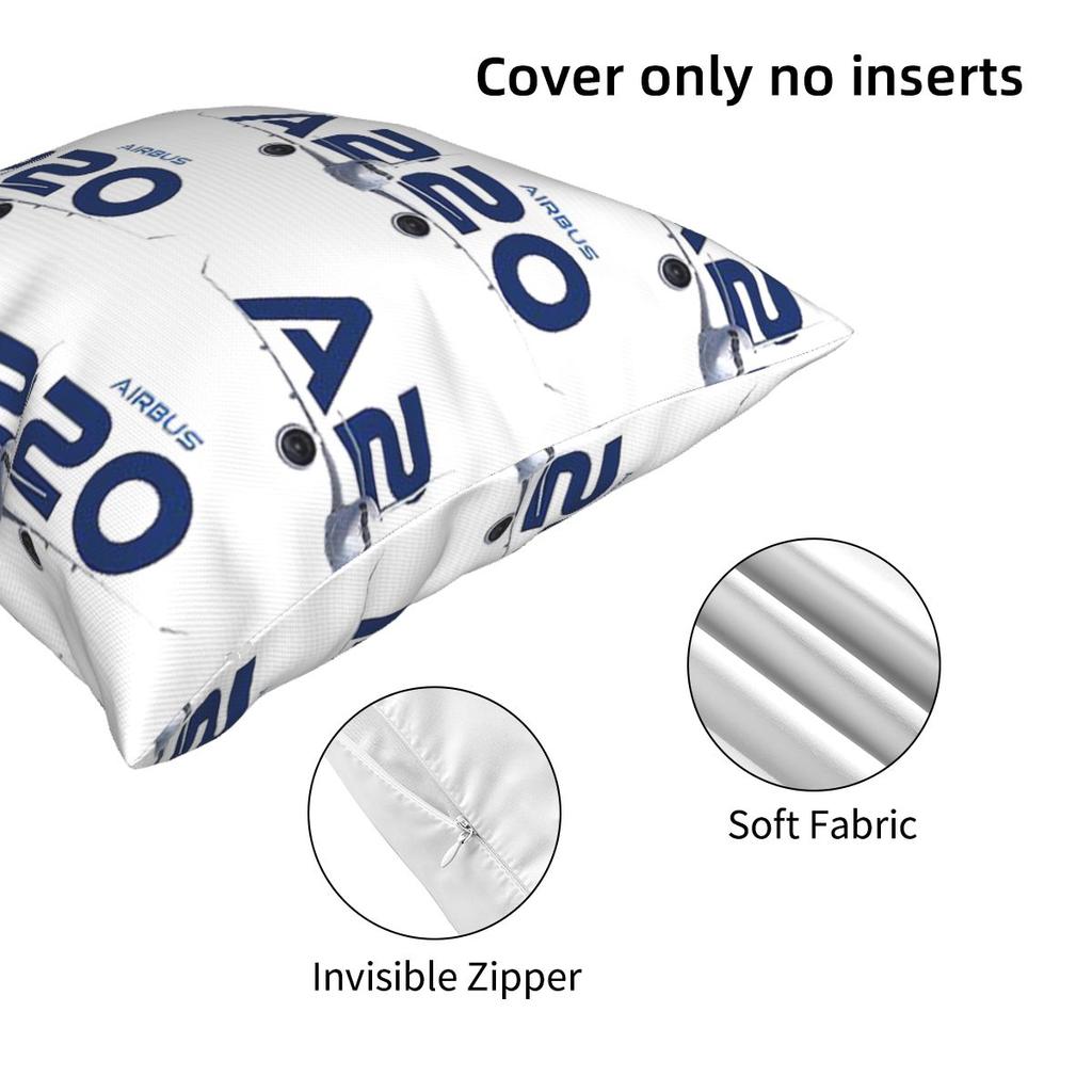 Airbus A220 Square Pillowcase Pillow Cover Cushion Zip Decorative Comfort Throw Pillow for Home Bedroom