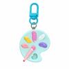 with Paintbrush Artist Palette Palette Paintbrush Keychain Resin Keychain Pendant  Bags Backpacks