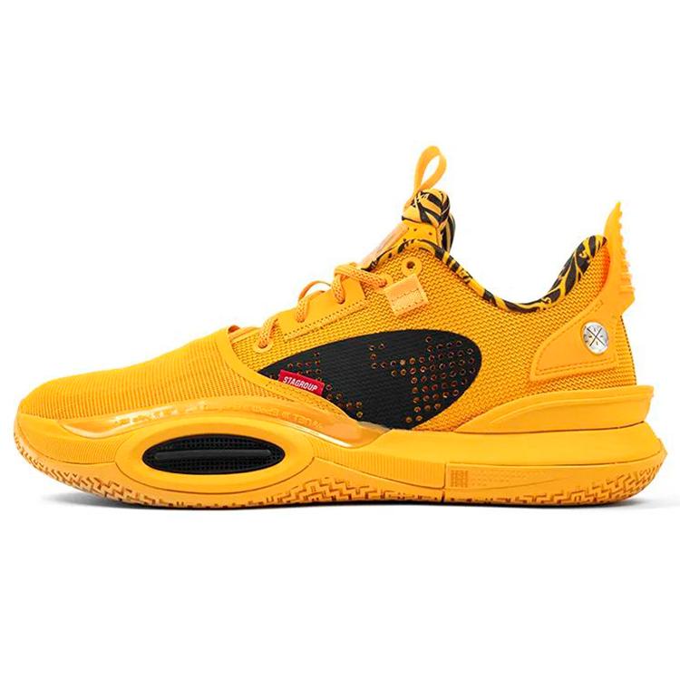 Li Ning All City 10 Basketball Shoes Men's Low Top Yellow/Black ABAS077-1(S-BOX)