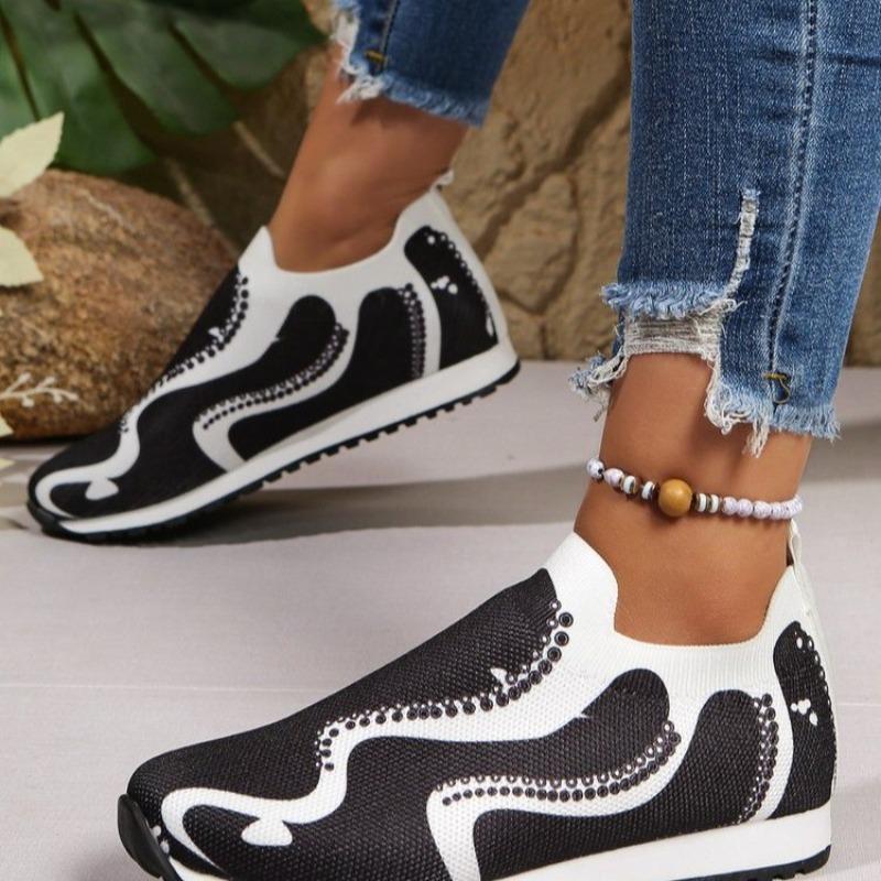 Mode Mode 2025 Slipper Damen Vulkanisierte Schuhe Neue Farbabstimmung Übergröße Atmungsaktiv Leicht Bestseller Bequeme Freizeitschuhe