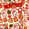 10Pcs Creative Christmas Stickers Kids Cartoon Decorations Stickers Student Diy Material Stationery Stickers Christmas Gifts