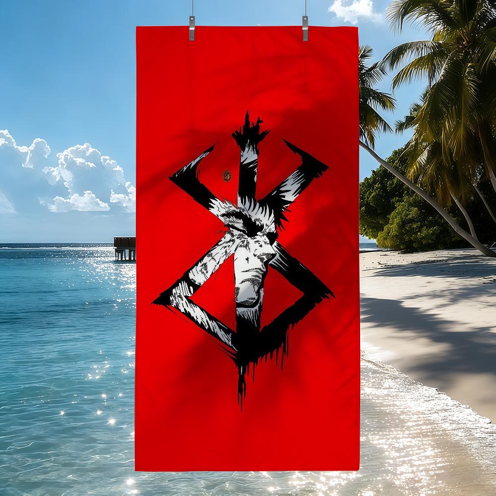 Abenteuer-Anime B-Berserk Handtuch Trocknen Badetuch Anwendbar Für Leichtes Schwimmen Camping Yoga Strand Aus