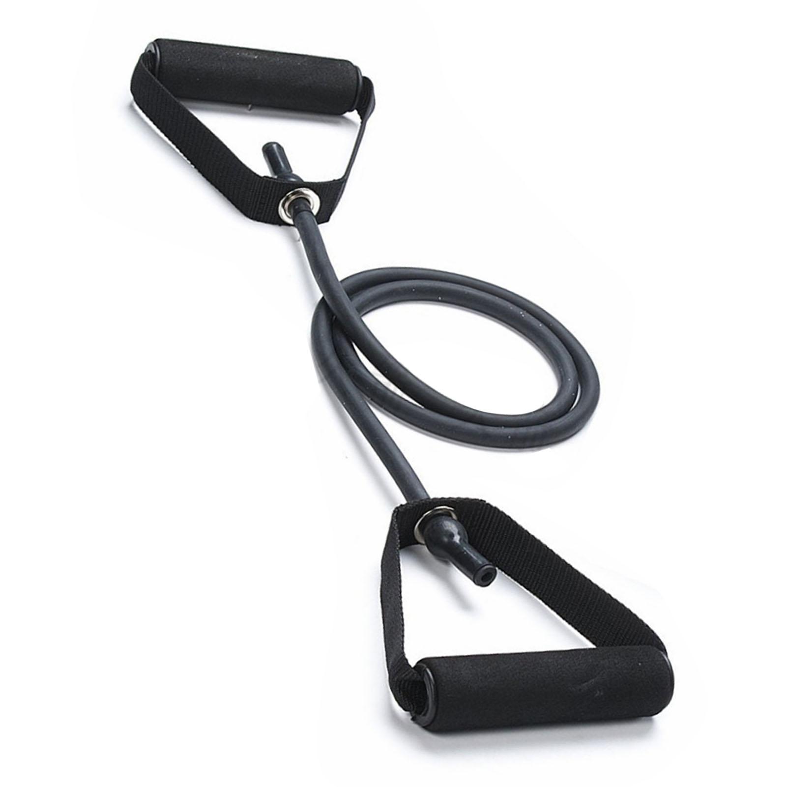 

30 фунтов TPE прямой натяжной канат силовой тренировки тяга назад фитнес эластичный канат черный