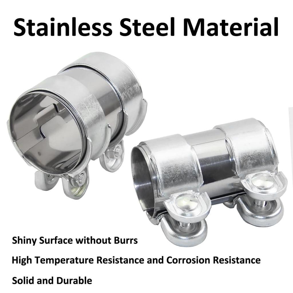 Muffler Band, Muffler Clamp, Length 3.7 inches (95 mm), General Purpose, Stainless Steel, Exhaust