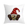 Christmas Letters Single-sided Printing New Festive Red Pillowcase Santa Claus Modern Living Room Pillowcase
