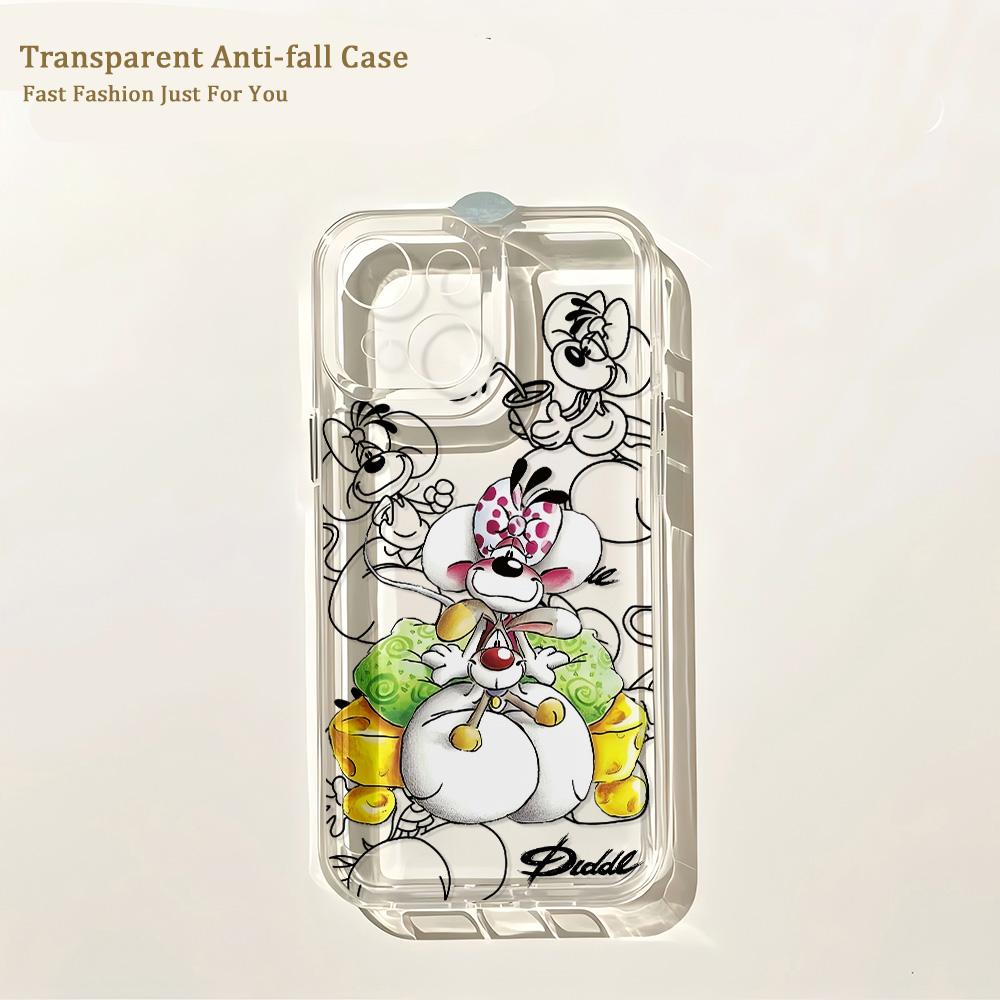 Coque de téléphone Cartoon Diddls Souris Pour Samsung Galaxy S26 S25 S24 S23 S22 S21 S20 FE Note20 Note10 Edge Plus Ultra Lite 5G Housse