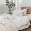 G5Z High-Quality Japanese Washed Cotton Small Check 4-Piece Set
