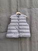 2025 Women's Lightweight Stand-Up Collar Down Vest – Trendy Autumn/Winter Sleeveless Gilet In White Duck Down