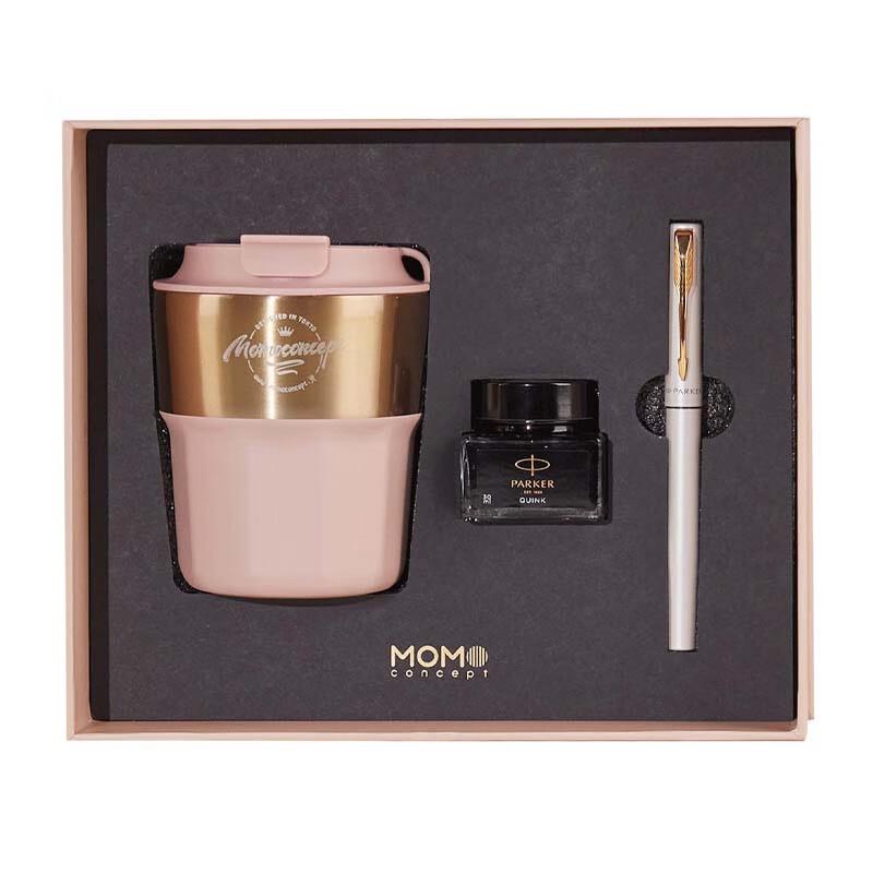 MOMOCONCEPT Geometric Coffee Cup & Parker Vector XL Fountain Pen Set