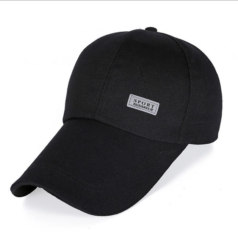 

Noctilucent Sign Baseball Cap Spring Student Sun Hat Outdoor Sports Male Baseball Cap Casual Easiest for Match Summer Sun Shade Black