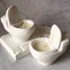 Non-Stick Silicone Toilet Mold 3D Toilet Shape Toilet Wax Candle Mold  Home Enthusiasts