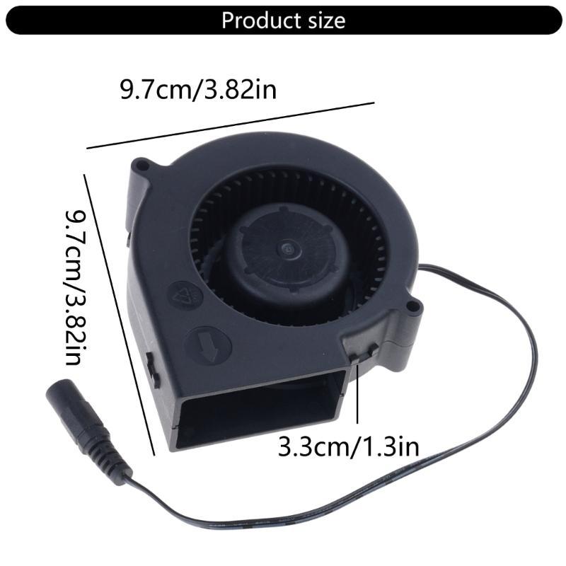  High Speed 2.94A 12V Turbos Blower for Outdoor BBQ Camping & 3D Printer Cooling