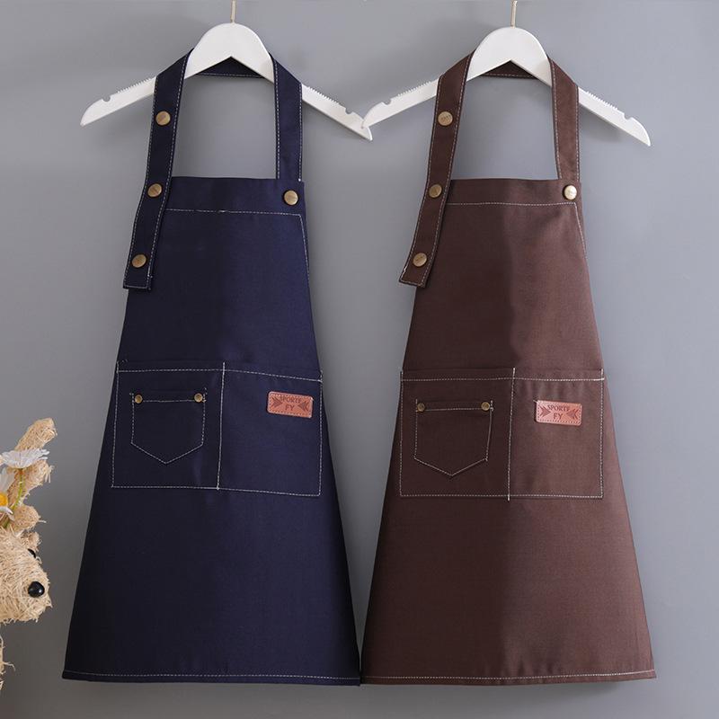 Kids' Water-Repellent Painting Apron, Polyester Cotton Canvas, Stain-Resistant