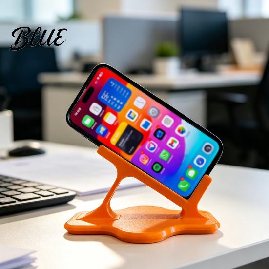 Stable Phone Stand Lazy Stand Ergonomic Curved Holder for Side Lying Bed Artistic Sofa Hands-Free Cradle Watching Video Portable Desk Accessory For