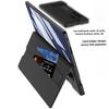 Pouzdro na telefon Fold7 + fólie pro Samsung Galaxy Z Fold 7 Držák na karty Magnetická přezka Peněženka Flip PU kůže Neviditelný držák Kryt