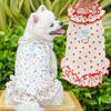 Summer floral skirt pet dog dog cat clothing supplies clothes spring fresh princess skirt thinner than bear breathable