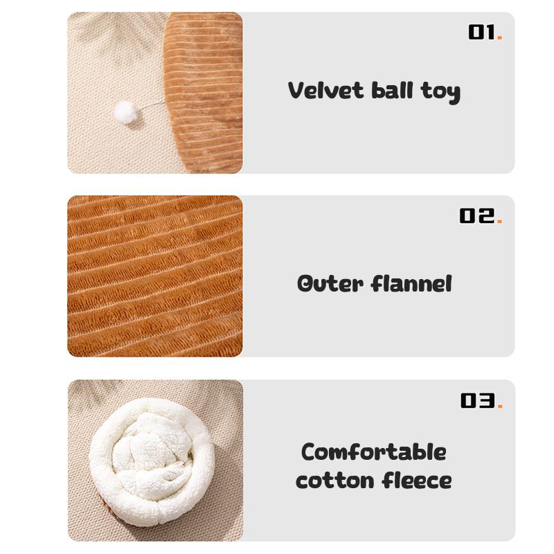 Sac de dormit confortabil pentru pisici, îngroșat, tip de buzunar moale Pat pentru pisici, cald, închis, pentru pisici, cuib amuzant pentru animale de companie, cuib minunat pentru animale de companie