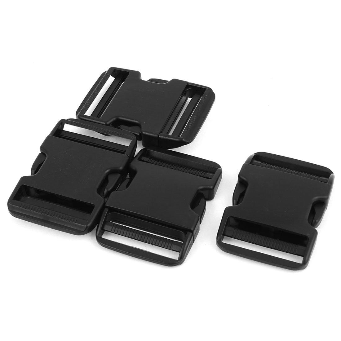 

uxcell Quick Release Buckle Black Plastic Side Clip for 50mm Webbing Band Pack of 4