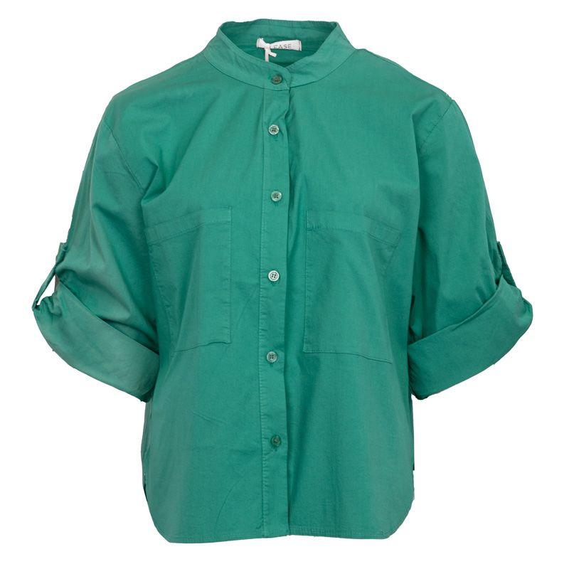 

Короткая блузка с воротником мао и рукавами 7/8 для женщин PLEASE S зелёный