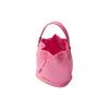 Prada Re-Edition Re-Nylon Enamel Triangle Metal Logo Drawstring Closure Fabric And Leather Bucket Bag Mini Women bags Coral-Pink 1BE067_R064_F0638