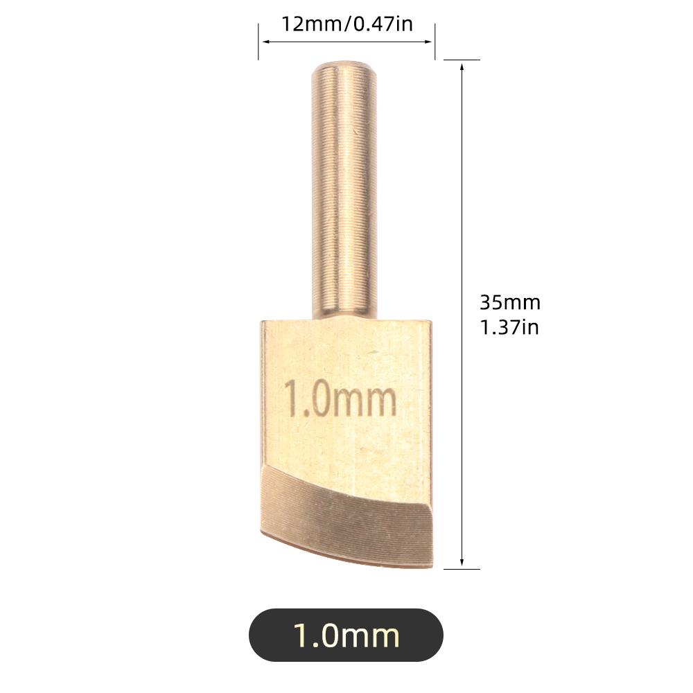 1pcs Leather Edge Soldering Iron Brass Head, DIY Process Pressure Edge Sealing Soldering Iron Tips Tool, DIY Leather Edging Tool