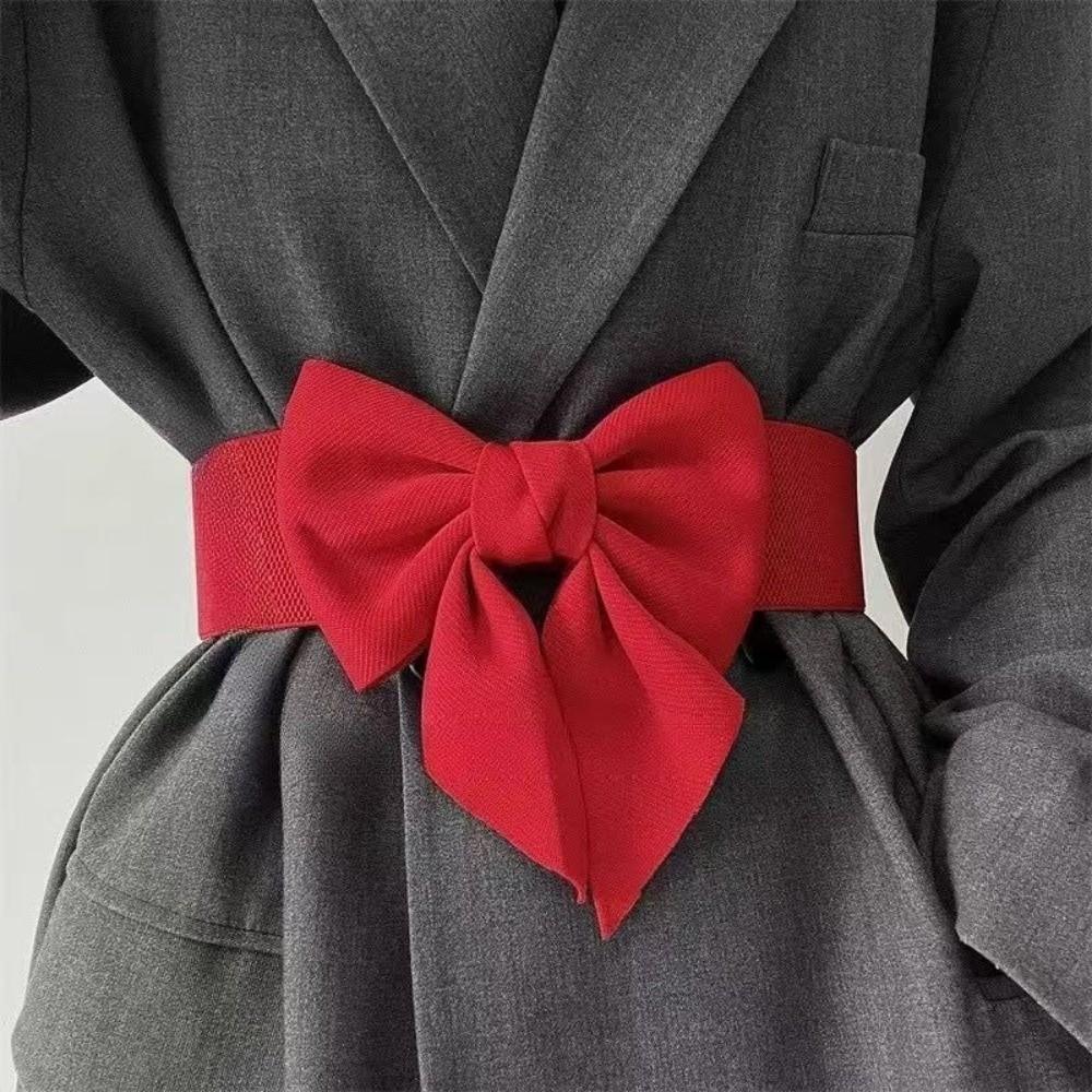 Elegant Bowknot Waist Straps Wide Dress Belt Waist Belt For Dress Decorate Clothes Accessories