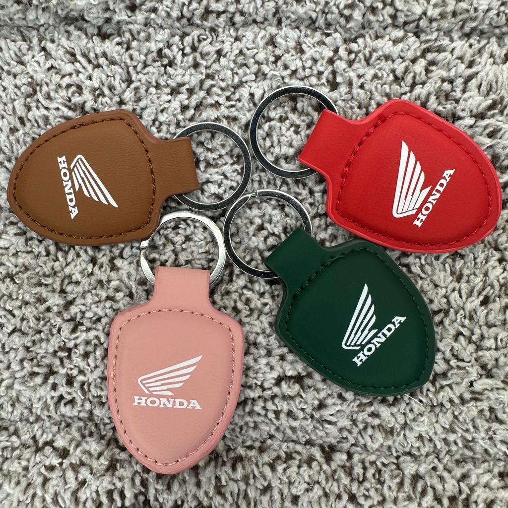 PU Leather Car Keychain Key Decoration Ring Anti-Loss Pendants For Honda Civic Accord Fit City Vezel CR-V Odyssey Pilot Jazz HRV LK6