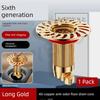 All-Copper Floor Drain Deodorizer, Universal Inner Core Anti-Backflow Valve for Bathroom, Anti-Odor Device for Sewer Pipes, Sealing Cover