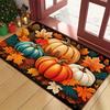 2D Flat Print Holiday Rug Non-Slip Fall Doormat Festive Vibes Welcome Doormat  Thanksgiving