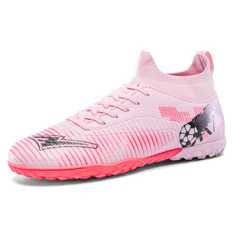 New Soccer Shoes Grass Training Anti-slip Lightweight Football Shoes Men Wear-resistant High-top Casual Sports Shoes Men