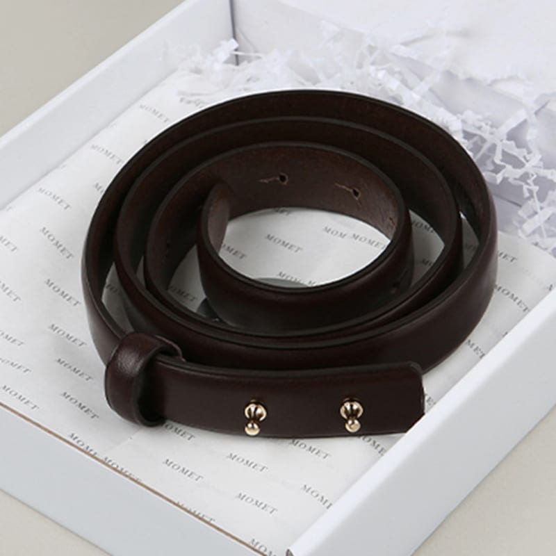 

MOMET [Подарочная упаковка] Кожаный ремень Compose black