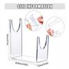 2Pcs/set Strong Acrylic Shofar Bracket Stand Transparent Design U-shaped Rack Holder  Christmas