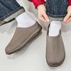 Men’s Summer Sandals Slipper Clogs Backless Mules Khaki Casual Shoes for Students Over Sized