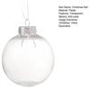 5pcs Perspective Christmas Tree Ball Paintable Christmas Ball with Bottle Cap Minimalist Christmas Clear Ball Home Decoration Navidad