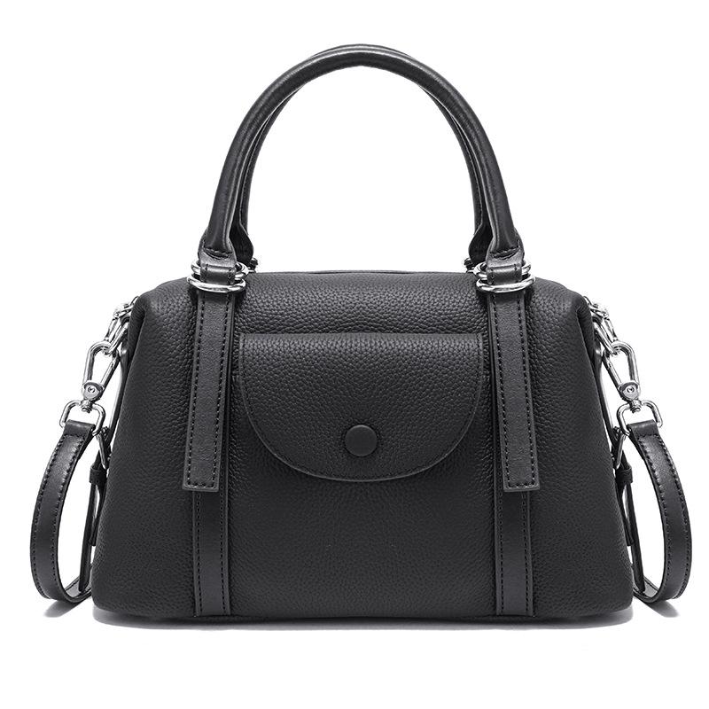 Bag women s new shoulder bag new retro temperament commuter handbag versatile senior sense messenger bag women чёрный