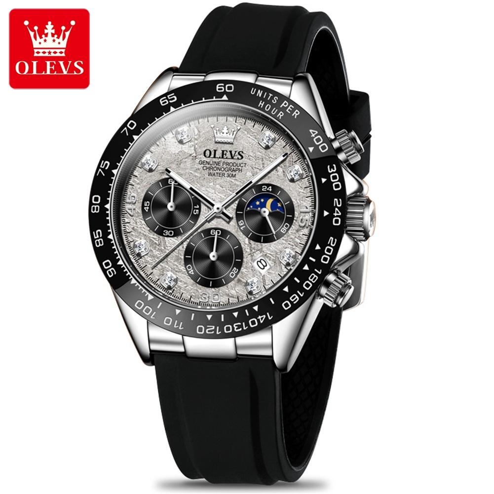 OLEVS 2875 Luxury Men Watch Quartz Man Watches Waterproof Luminous Top Brand Watch for Men Date Chronograph Sport Wristwatch