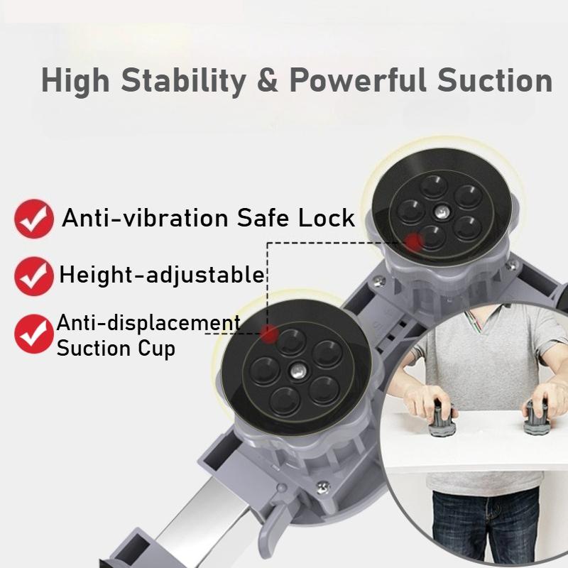 Κινητή Βάση με 4 Δίδυμους Τροχούς που Κλειδώνουν και 4/8 Ισχυρά Πόδια 44-66 εκ. Κινητό Καρότσι Μεταφοράς Επίπλων Ρυθμιζόμενη Βάση για Ψυγείο Πλυντήριο Ρούχων