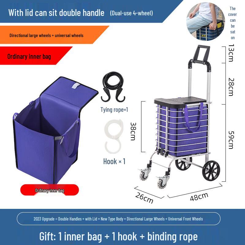 Portable Folding Shopping Trolley