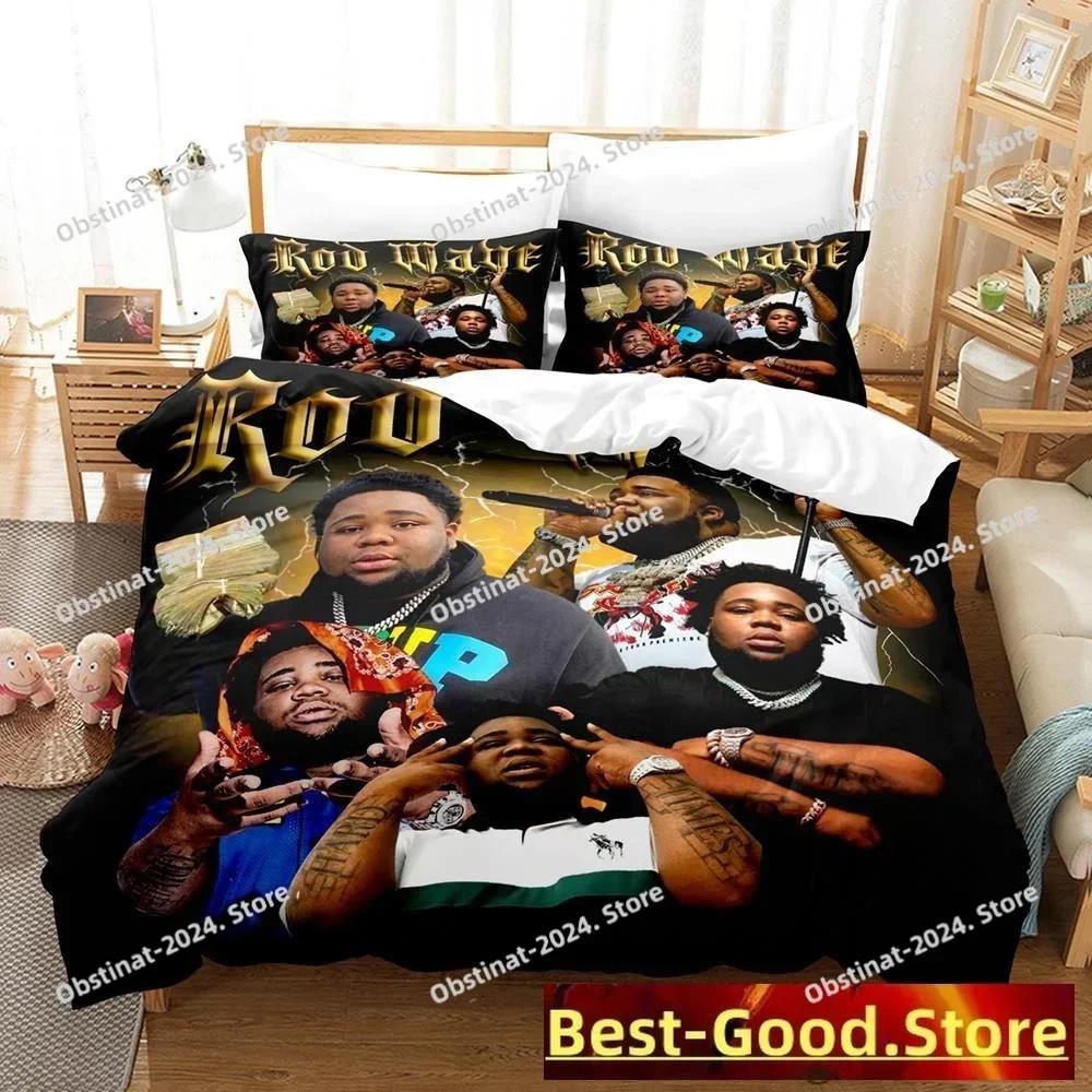 Popular Rod Wave Bedding Set Printed single Comforter Quilt Bed Cover Duvet Cover Pillow Case 3 Pieces Sets Kids Adult Size