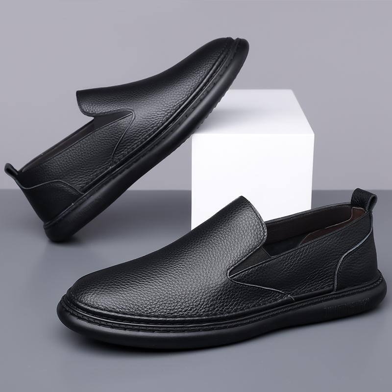 Fashion Genuine Leather Men Loafers Slip On Fashion Casual Business Moccasins Driving Casual Shoes Men Spring Autumn Male Shoes