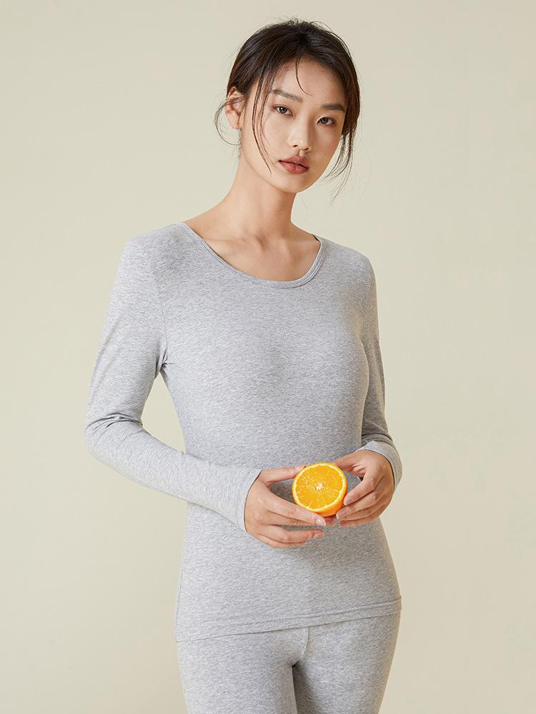 Women's Slim Fit Cotton Thermal Underwear Set for Autumn and Spring